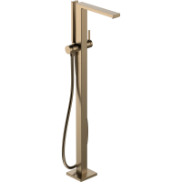 Смеситель для ванны напольный Hansgrohe Tecturis E 73445140 шлифованная бронза
