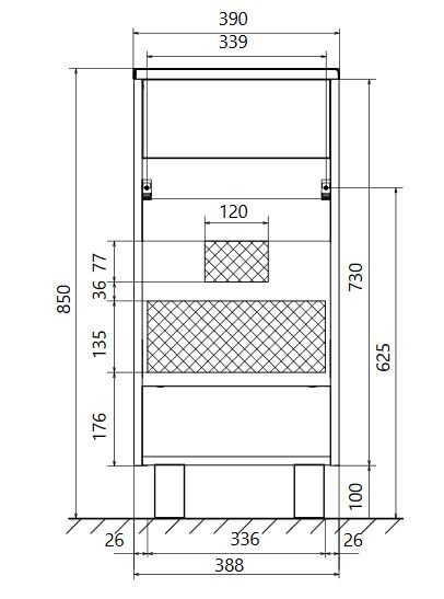 Тумба с раковиной 1Marka  Lira 40Н У85921