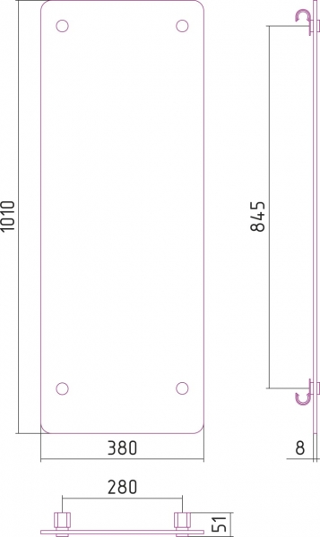 Декор для электрических полотенцесушителей Сунержа Фурор 03-5031-1010