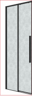 Душевая дверь (70х195) Grossman Galaxy 1/2.K33.01.70.21.02, раздвижная