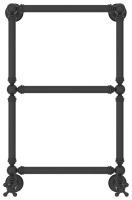 Полотенцесушитель Водяной Сунержа Ренессанс 1304 (66х40) Темный Титан Муар 15-0280-6640