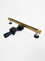 Душевой трап 60 см WONZON & WOGHAND, брашированное золото WW-65406T-BG