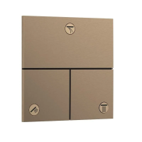 Переключатель потоков на 3 положения Hansgrohe ShowerSelect Comfort Е 15573140 шлифованная бронза