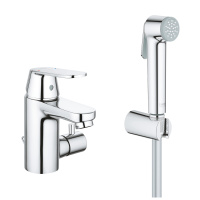 Смеситель для раковины с гигиеническим душем GROHE Eurosmart Cosmopolitan 23950 000 (23950000) хром Смеситель для раковины с гигиеническим душем GROHE Eurosmart Cosmopolitan 23950 000 (23950000) хром