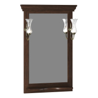 Зеркало Opadiris Риспекто 65 00-00007058  орех антикварный, с выключателем, без светильника
