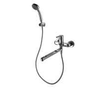 Смеситель для ванны с длинным изливом  Bravat Stream F63783C-LB