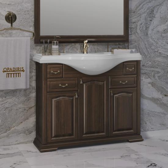 Тумба под раковину Opadiris Риспекто 100 Z0000001784 орех антикварный (без раковины)