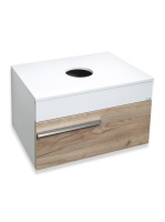 Тумба под раковину Runo подвесная крафтовый дуб Вудлайн 65 (00-00001342)
