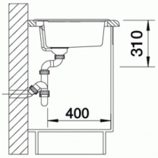 Мойка кухонная Blanco RONDOVAL 45 SILGRANIT PuraDur (мускат), 521918