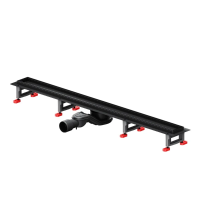 Душевой лоток с решеткой под плитку 90 см Am.Pm MasterFlow W01SC-U11-090-04BM черный матовый