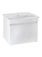 Тумба под раковину Runo Модена 75 напольная 2 ящика белая  (00-00001453)