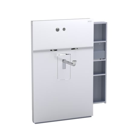 Cантехнический модуль Geberit Monolith для подвесного умывальника,стекло белое 131.045.SI.1