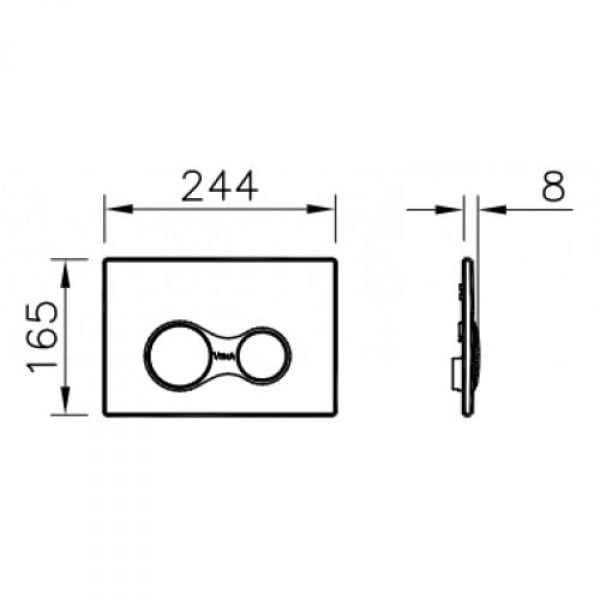 Кнопка для инсталляции Vitra Sirius 740-0400