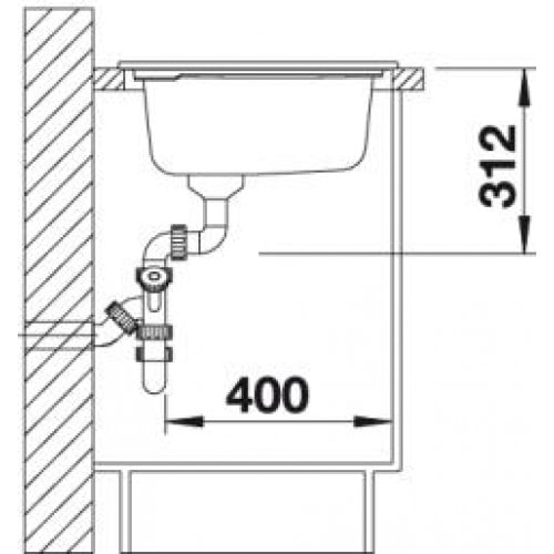Кухонная мойка Blanco Axon II 6 S Ceramic PuraPlus (чаша слева) 524138