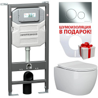 Комплект унитаза с инсталляцией Ceramicanova Play CN3001_1001CH_1000