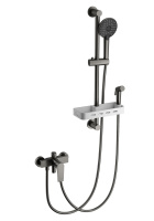 Смеситель для душа с гарнитуром WONZON & WOGHAND, темный графит WW-A31003-BGG Смеситель для душа с гарнитуром WONZON & WOGHAND, темный графит WW-A31003-BGG