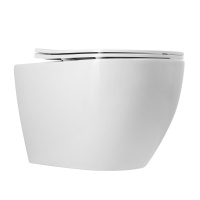 Унитаз подвесной безободковый Art&Max Bianchi AM9311CHR/SC микролифт