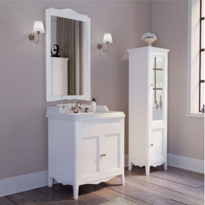 Тумба с раковиной белый 73 см Tiffany World Veronica Nuova VER2073-B+AR834bi*1 комплект