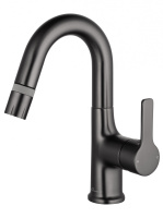 Смеситель для раковины с выдвижным изливом WONZON & WOGHAND, темный графит WW-FE01L212-BGG Смеситель для раковины с выдвижным изливом WONZON & WOGHAND, темный графит WW-FE01L212-BGG