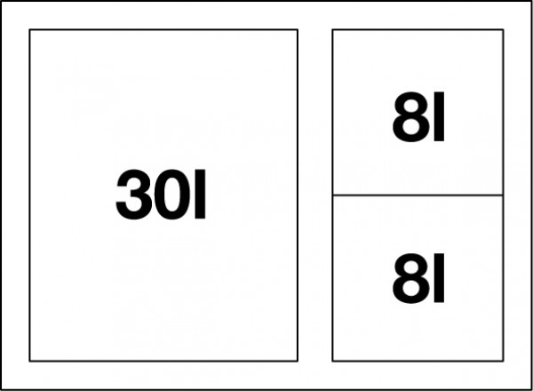Система сортировки мусора Blanco  Select 60/3 XL 520780