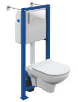 Комплект Cersanit CITY CO DPL EO slim + VECTOR + BLICK пластик белый 64276