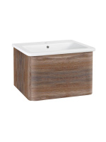 Тумба под раковину Runo Тоскана 60 темное дерево  Никсон 60 (00-00001414)