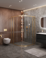 Душевой уголок (130х120) CEZARES MOLVENO MOLVENO-RH-22-130/120-C-BORO-IV