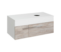 Тумба под раковину Runo подвесная  Вудлайн 100 (00-00001011)