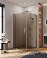 Душевой уголок (90х100) CEZARES SLIDER SLIDER-AH-1-100-90/100-BR-Cr
