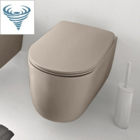 Унитаз подвесной безободковый Tornado Kerasan Nolita 531581 лесной орех матовый, без сиденья