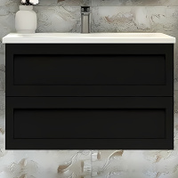 База под раковину напольная Art&max AM-Platino-1000-2C-SO-NM Черный