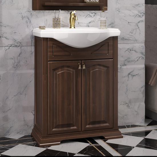 Тумба под раковину Opadiris Риспекто 65 00-00005814 орех антикварный (без раковины)