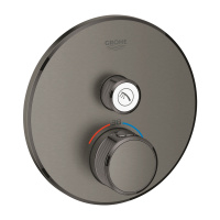 Термостат для встраиваемого монтажа на 1 выход Grohe Grohtherm SmartControl 29118 AL0 (29118AL0) темный графит матовый Термостат для встраиваемого монтажа на 1 выход Grohe Grohtherm SmartControl 29118 AL0 (29118AL0) темный графит матовый