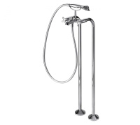 Отдельностоящий смеситель для ванны c коротким изливом Bravat Summer Rain F677111C-B