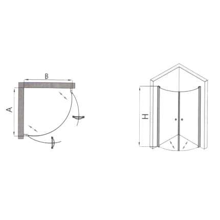 Душевой уголок RGW LE-52 06125200-11