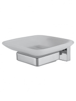 Мыльница с держателем WONZON & WOGHAND FLAT, хром WW-9722