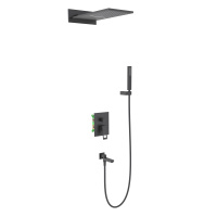 Душевая система встроенная с изливом Timo Briana SX-7119/03SM черный