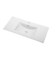 Раковина встраиваемая сверху (101,5х46,5) Orange  B03-1000W белый глянец