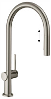 Кухонный смеситель Hansgrohe Talis M54 72801800, под сталь