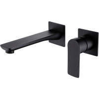 Смеситель ABBER Weiss Insel AF8082B для раковины скрытого монтажа, черный матовый