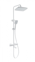 Душевая система с термостатом WONZON & WOGHAND STAY 2, белый матовый WW-B3016-T1-MW