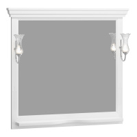 Зеркало Opadiris Риспекто 100 00-00007048  белый матовый, с выключателем