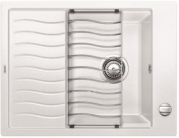 Мойка кухонная Blanco ELON 45S SILGRANIT PuraDur (белый), 524818