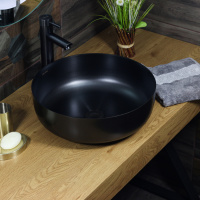Раковина накладная (40х40) Melana Profline 400B черная