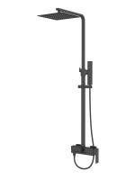 Душевая система смеситель с изливом Agger Great A2893344 черный