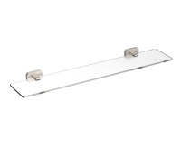 Стеклянная полка для ванной WONZON & WOGHAND GRAFFITY, брашированный никель WW-9327-BN