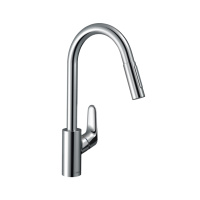 Смеситель для кухни с выдвижным изливом Hansgrohe Focus M41 31815000 хром