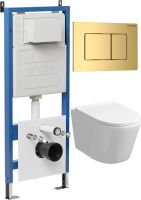 Комплект унитаза с инсталляцией Grossman Classic 97.4477SQ.04.30M с клавишей смыва