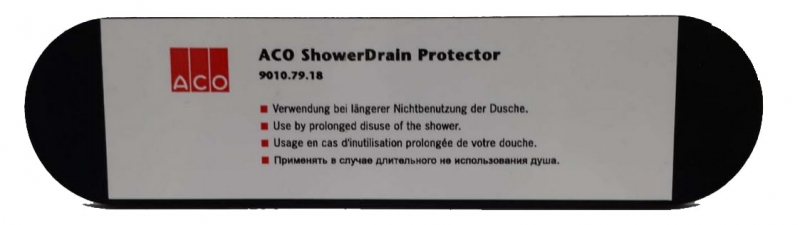 Резиновая крышка заглушка - сухой затвор для сифона душевого канала ACO Showerdrain 9010.79.18
