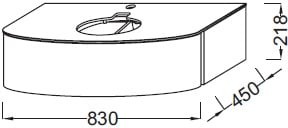 Тумба под раковину Jacob Delafon PRESQU'ILE EB1106-G1C